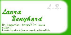 laura menyhard business card